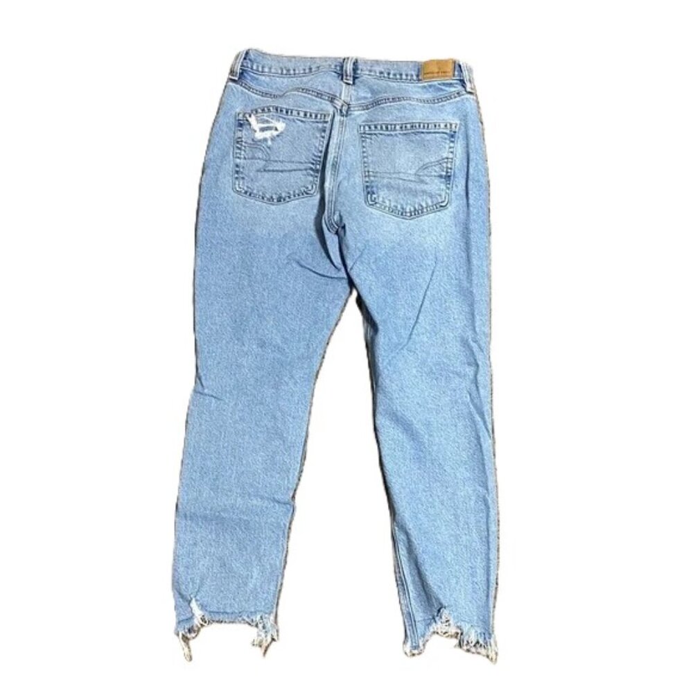 AE 90s Skinny Stretch Distressed Jeans Light Blue - Picture 2 of 4